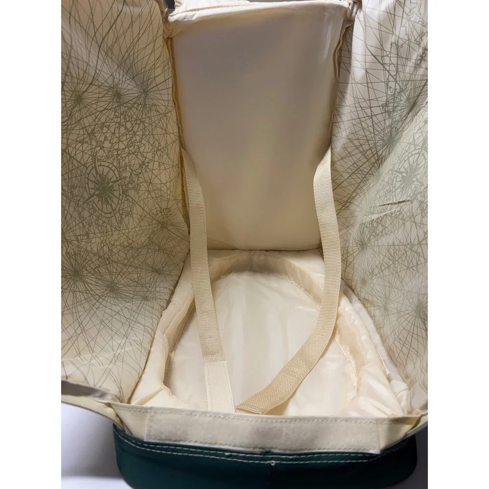 Margaritaville Padded Carrying Case Palm Leaf Green Cream Beach Tote